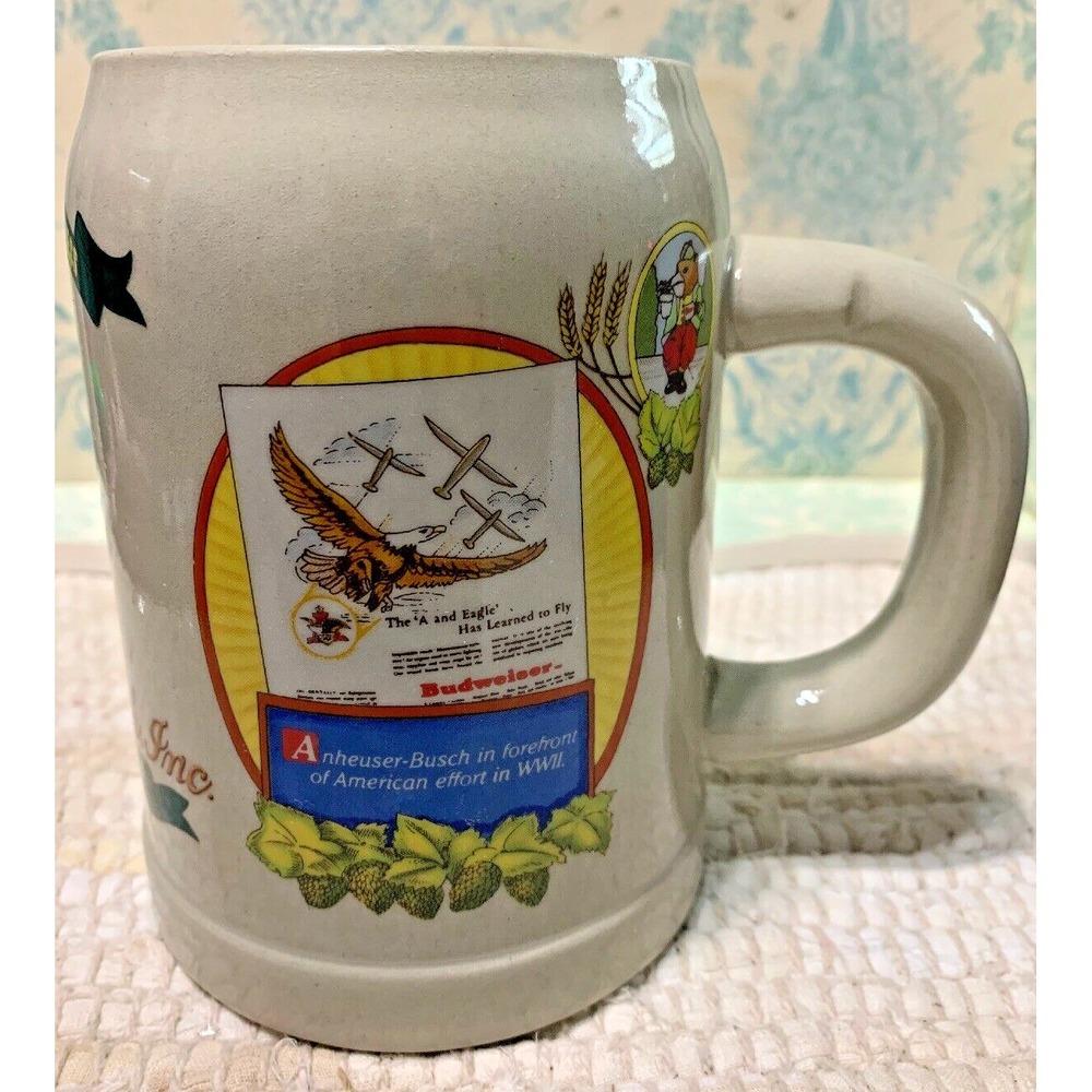 Anheuser-Busch Budweiser Beer Stein ©1989 Made in Germany‎ 3rd in a series of 5